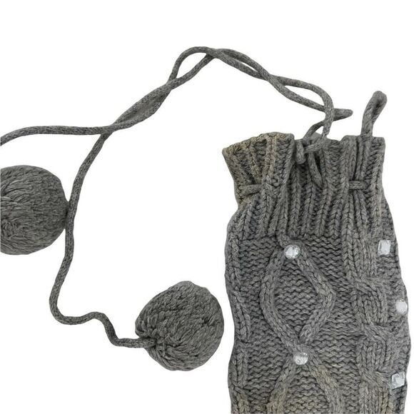 Victorias Secret Pink Bling Cable Knit Mukluk Sweater Boots Rhinestone L 9 - 10 - Picture 4 of 9